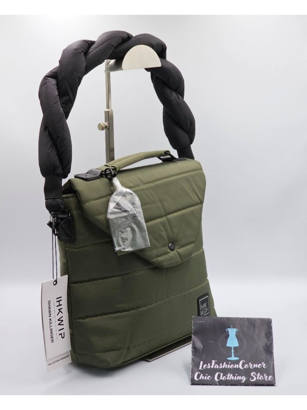 NWT HKWIP Women's Olive Pink Shawn Killinger Couture Crossbody Bag 2921 - Picture 4 of 16